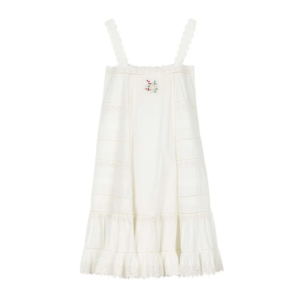 Doen White Lace Trim Nightgown - Picture 3 of 9
